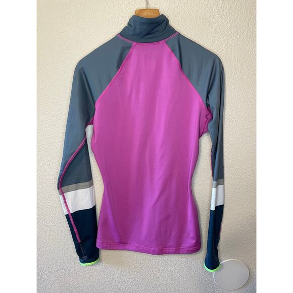 Nike Pro Half Zip pull On Purple & Gray Performance Activewear Jacket Small - Picture 2 of 10